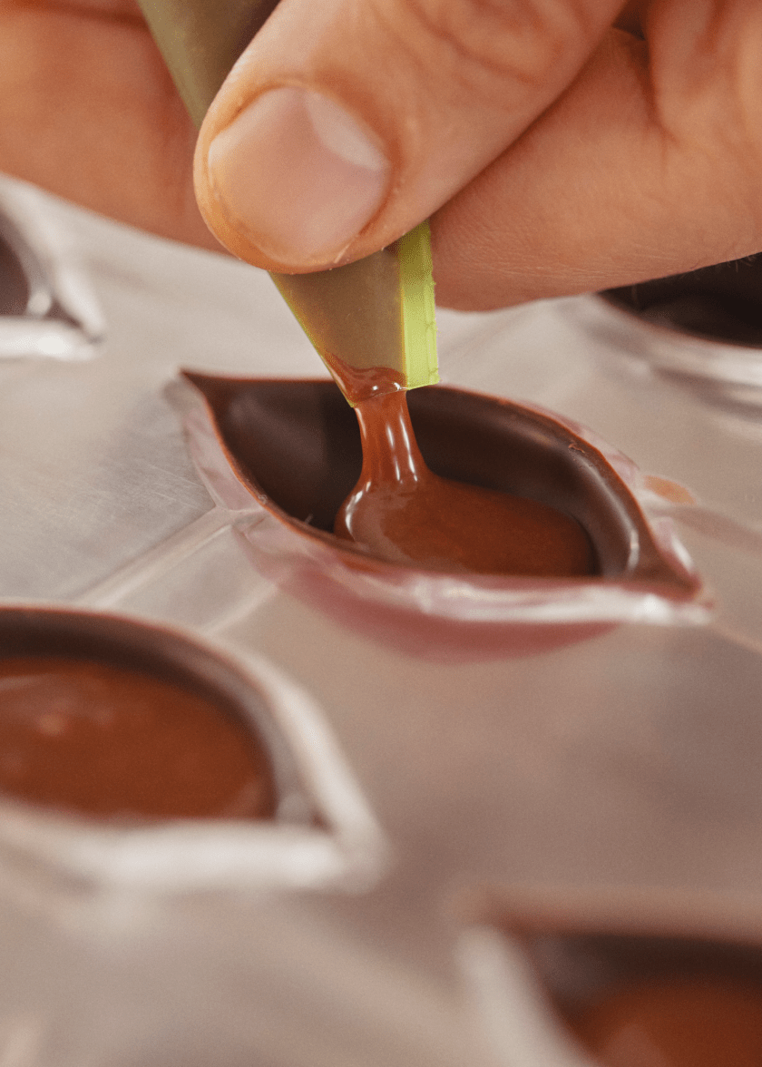 Pralines filling chef Nicolas Nikolakopoulos